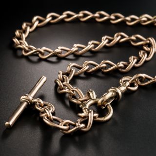 Victorian 9k Rose Gold Watch Chain/Necklace