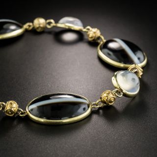 Victorian Agate and Moonstone Bracelet - 3