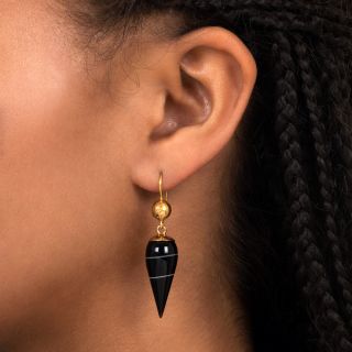 Victorian Agate Drop Earrings