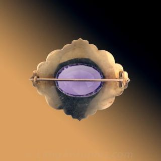 Victorian Amethyst Brooch