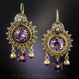 Victorian Amethyst Earrings