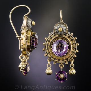 Victorian Amethyst Earrings