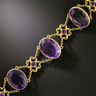 Victorian Amethyst Link Bracelet - 3