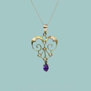Victorian Amethyst Pendant Main View