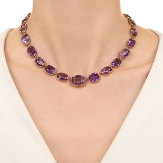 Victorian Amethyst Riviere Necklace