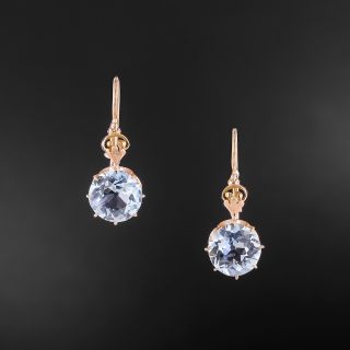 Victorian Aquamarine Dangle Earrings - 2