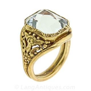 Victorian Aquamarine Ring
