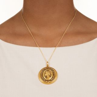 Victorian/Art Nouveau Gold Locket