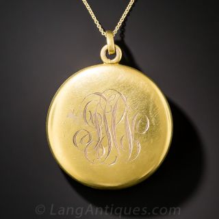 Victorian/Art Nouveau Round Locket