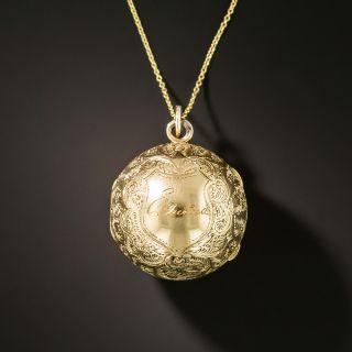 Victorian Ball Pendant Locket - 3