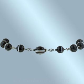 Victorian Banded Agate Necklace