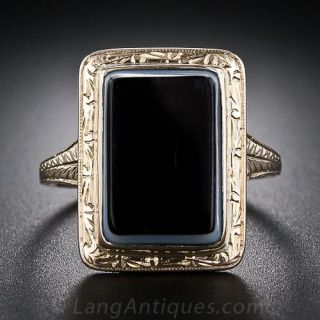 Victorian Banded Agate Ring