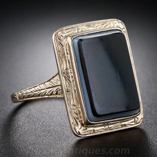 Victorian Banded Agate Ring