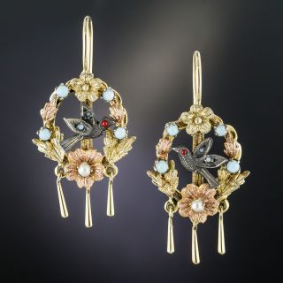 Victorian Bird Earrings - 2
