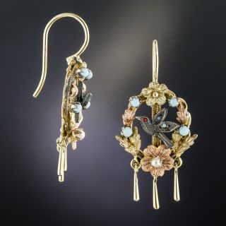 Victorian Bird Earrings