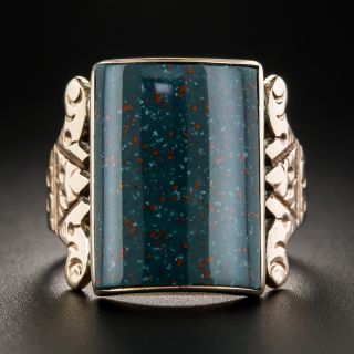 Victorian Bloodstone Ring by Sinnock & Sherrill