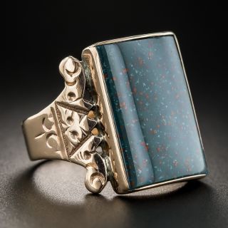 Victorian Bloodstone Ring by Sinnock & Sherrill