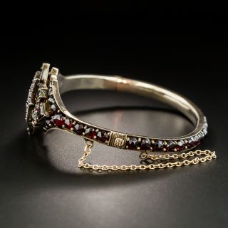Victorian Bohemian Garnet Bangle Bracelet