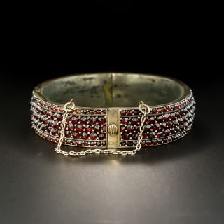 Victorian Bohemian Garnet Bangle 
