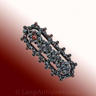 Victorian Bohemian Garnet Brooch Main View