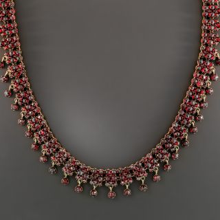 Victorian Bohemian Garnet Neckalce 