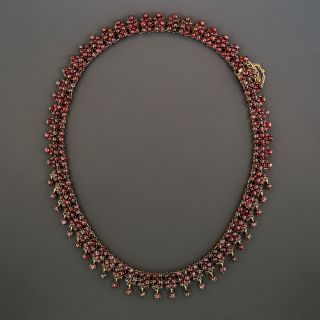 Victorian Bohemian Garnet Neckalce  - 3