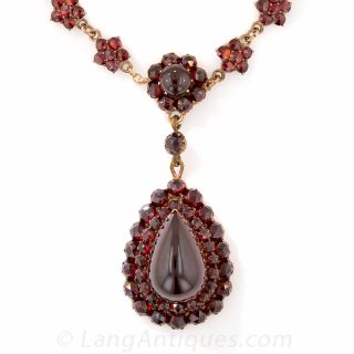Victorian Bohemian Garnet Necklace 