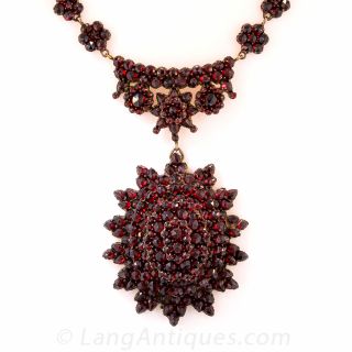 Victorian Bohemian Garnet Necklace