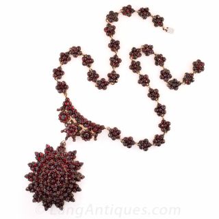 Victorian Bohemian Garnet Necklace