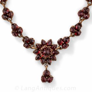 Victorian Bohemian Garnet Necklace