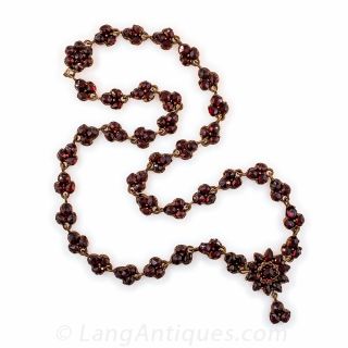 Victorian Bohemian Garnet Necklace
