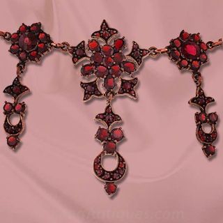 Victorian Bohemian Garnet Necklace