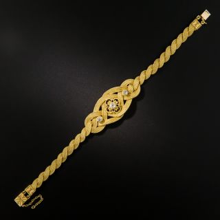 Victorian Braided Diamond Bracelet