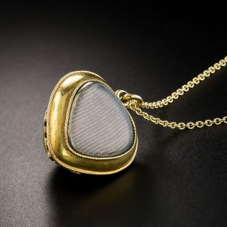 Victorian Cabochon Garnet Locket Pendant