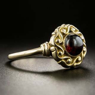 Victorian Cabochon Garnet Ring