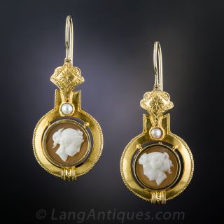 Victorian Cameo Earrings