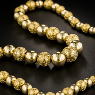 Victorian Cannetille Beaded Necklace - 2