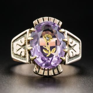 Victorian Carved Amethyst Ring