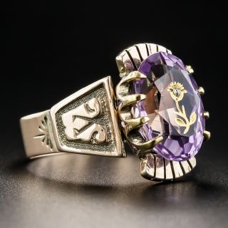 Victorian Carved Amethyst Ring
