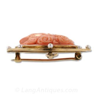 Victorian Carved Coral Cameo