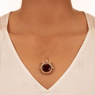 Victorian Citrine Fob Pendant