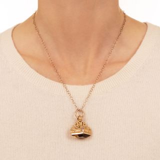 Victorian Citrine Fob Pendant