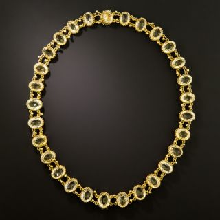 Victorian Citrine Rivière Necklace in Original Fitted Box - 3