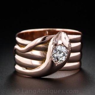 Victorian Coiled Snake Ring
