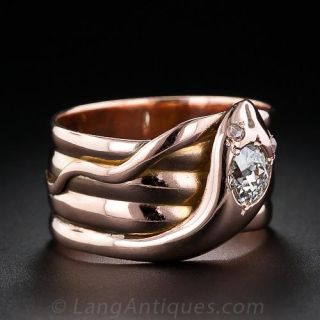 Victorian Coiled Snake Ring