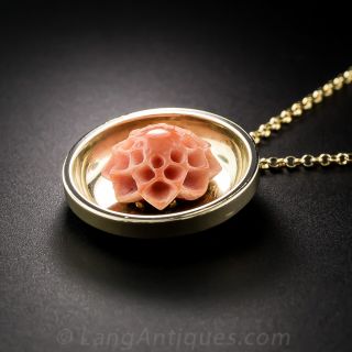 Victorian Coral Pendant