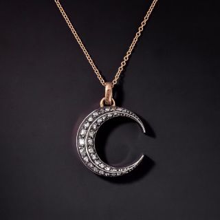 Victorian Crescent Diamond Moon - 1
