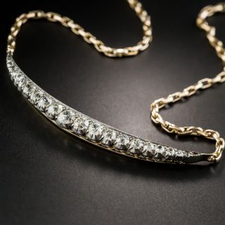 Victorian Crescent Diamond Necklace