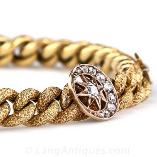 Victorian Crescent Moon Motif Bracelet