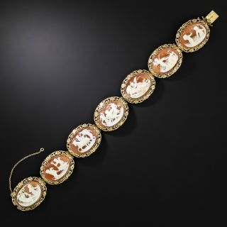Victorian Cupid Cameo Bracelet - 2